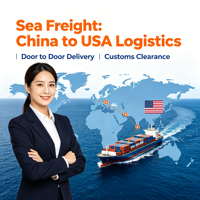 Expédition rapide par fret maritime DDP Chine vers les États-Unis pour les envois d'usine Amazon FBA avec assistance 24h/24 et 7j/7 et assurance