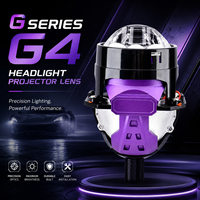 VAHID Lentille de projecteur Bi-LED 2,5 pouces 50W 9000LM 6000K Universel Triple Projection Directe Phare LED à Faisceau Haut/Bas Kit de Rénovation