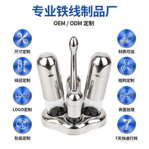 Juego de recipientes para condimentos de acero inoxidable, forma cilíndrica con tapa con orificio, transparente, para condimentos sólidos, botellas de almacenamiento para cocina - Product Image 5