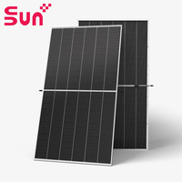 Panneau solaire SunPlus 695W N-Type Bifacial Double-Glass IP67, module demi-cellule haute puissance Tier 1, efficacité 22,53 % pour les applications utilitaires