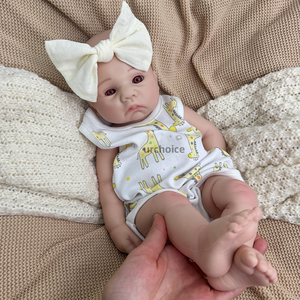 Ultra gerçekçi silikon yeniden doğmuş bebek bebekler gerçekçi açık ağız özellikleri tam vücut silikon 39cm tahsil oyuncaklar - Product Image 2
