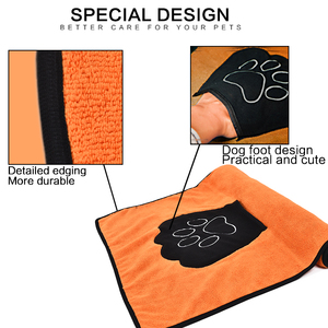 Tùy Chỉnh 100% Sợi Nhỏ Dog Khăn Mềm Có Thể Giặt Nhanh Khô Thấm In Tùy Chỉnh Pet Khăn - Product Image 4