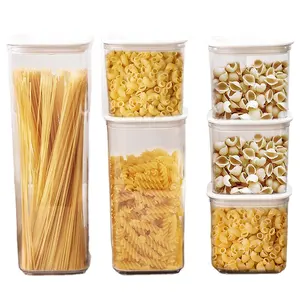 Hot bán thực phẩm lớp kín hạt gạo ngũ cốc container với nắp hộp lưu trữ nhà bếp lưu trữ OEM nhà máy
