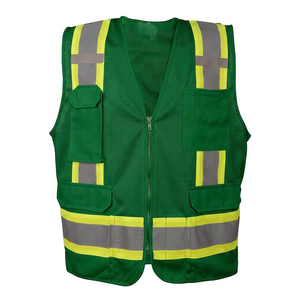 Chaleco de seguridad para obras viales, fabricante profesional, chaleco reflectante de seguridad de alta calidad con tela de malla para trabajos de construcción - Product Image 6