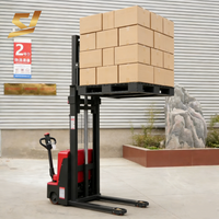 Chariot élévateur électrique pour utilisation en intérieur et en extérieur, chariot élévateur électrique à batterie, chariot de manutention pour la palettisation et l'empilage de marchandises