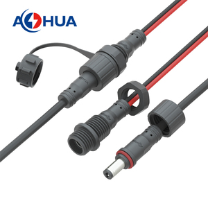 M12 2 Pin 55 21 DC nữ bảng điều khiển gắn yếu hiện tại 5A điện DC ADAPTER Jack phổ không thấm nước dẫn dây kết nối - Product Image 4