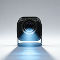 Projecteur HD portable HY320 avec haut-parleurs intégrés, WiFi et Android 11 pour salon et home cinéma