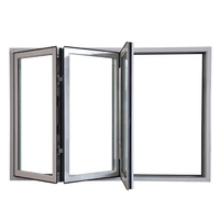 Fenêtres et portes coulissantes en aluminium à double vitrage à rupture de pont thermique pour maison, design moderne, taille personnalisée