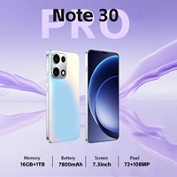 Note30 Pro Versión Global, Teléfono Inteligente Android 5G 2026, 16GB 1TB, Pantalla Grande de 7.3 Pulgadas, Batería de Gran Capacidad, Cámara de 108MP, Doble SIM para Negocios