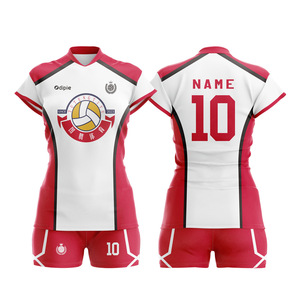 Fabricant vente en gros chemises de volley-ball personnalisées pour femmes et filles uniformes de volley-ball à manches courtes sublimés maillots de volley-ball d'équipe - Product Image 6