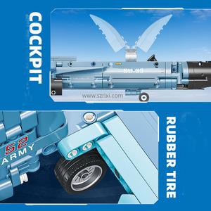 Jie Star 58122 militaire <span class=keywords><strong>Sukhoi</strong></span> Su-35 Fighter Block bricolage retirer l'avion de guerre russe jouet pour garçons ensembles de briques de construction - Product Image 4