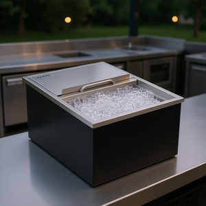 Glacière en acier inoxydable Vevor 24L x 18W x 13H pour usage commercial en cuisine extérieure - Product Image 2