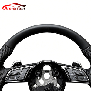 Volante Deportivo de Cuero para <span class=keywords><strong>Audi</strong></span> <span class=keywords><strong>A1</strong></span>/A3/A4/A5/A6/A7/A8/B8/B9/C8/C7/S3/S4/S5/S6/S7/RS3/RS4/RS5/Q3/Q5/Q7/RS6/R8/RS7 - Product Image 2