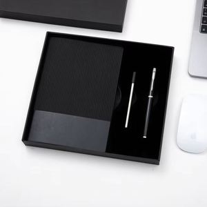 Ensemble de carnets A5 Inspire avec stylo à bille, papeterie mignonne, agenda, carnet d'exercices, journal – Couverture en PU, reliure cousue, en stock, idées cadeaux - Product Image 1