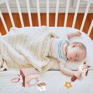 Nouvellement conçu bébé sensoriel <span class=keywords><strong>hochet</strong></span> en peluche dessin animé cerf <span class=keywords><strong>hochet</strong></span> <span class=keywords><strong>Silicone</strong></span> dentition mâcher jouet éducatif <span class=keywords><strong>hochet</strong></span> - Product Image 2