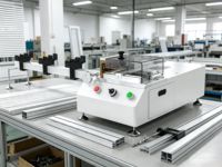 Machine de découpe et de finition de persiennes en aluminium de 25 mm, découpe en une seule étape des lames et des rails de stores avec coins arrondis