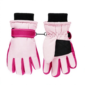 Latest Children's Outdoor <b>Gloves</b> Winter Cold-proof Waterproof Mink <b>Wool</b> Warm 12-14Y Professional Sports Skiing <b>Gloves</b> - Product Image 3