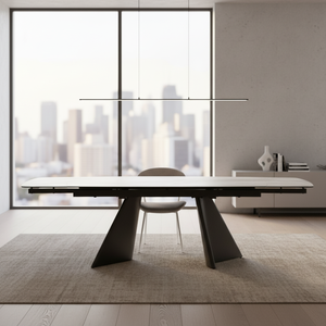 Modern Minimalist Katlanabilir Demir Yemek Odası Takımı Lüks İskandinav/Endüstriyel Üst Düzey Ev Mobilyaları Asla Eski Olmayan Stil - Product Image 3