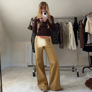 Pantalones Vaqueros Retro con Botones Laterales, de Tiro Bajo, Ajustados, Estilo Urbano, Elegantes, para Chicas Modernas - Product Image 6