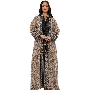 Vestido Abaya Eid para Mujer, Vestidos Largos Musulmanes de Dubái, Jalabiya para Fiesta, Vestidos Largos de Ramadán, Caftán Bordado, Túnica Árabe Larga 2026 - Product Image 5