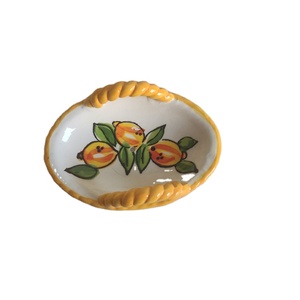 Accessoires de salle de bain décoration de maison moderne mini <span class=keywords><strong>porte</strong></span>-<span class=keywords><strong>savon</strong></span> <span class=keywords><strong>citron</strong></span> en céramique mignon pour hôtel - Product Image 1