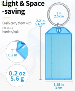 Bán buôn <span class=keywords><strong>Key</strong></span> tag đóng gói các mặt hàng Keytag có thể tháo rời khó khăn nhựa thẻ chìa khóa với chia Vòng - Product Image 3