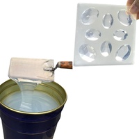 Rtv 2 caoutchouc de silicone liquide de qualité alimentaire pour gâteau moules à savon bougie au chocolat