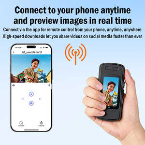 Caméra d'action portable avec contrôle par application, caméra de vlog portable, sous-marine jusqu'à 30 m, petite caméra de poche 1080P 4K WiFi - Product Image 2