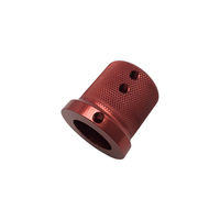 Precise Alignment CNC Machining OEM Aluminum Milling Drilling Turning Parts Red Shiny Precise Tolerance Custom Car Parts