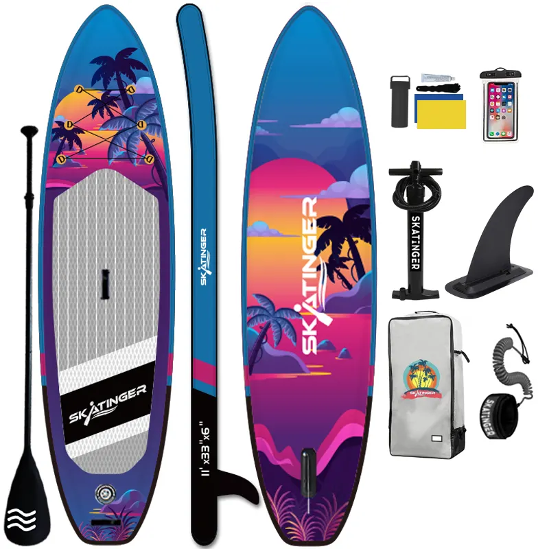 Skatinger Stand up Paddle Surfboard Inflatable Drop Stitch SAP Board for Surfing Enthusiasts