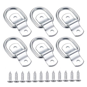 Haute qualité 1/4 robuste fer Triler crochet d'arrimage D anneaux <span class=keywords><strong>remorque</strong></span> ancres crochets pour charges sur les voitures - Product Image 1