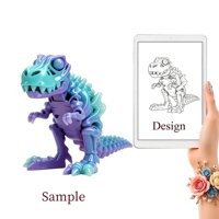 WEIMEI Figura Coleccionable de Tiranosaurio Rex con Articulaciones Móviles, Hecha a Medida, con Gradiente de Color, Esqueleto de Dinosaurio de Resina ABS, Escala 1/6