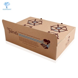 Kraft Paper Box for Food <b>Container</b>, Baking Food Disposable Kraft Box With Window - Product Image 1