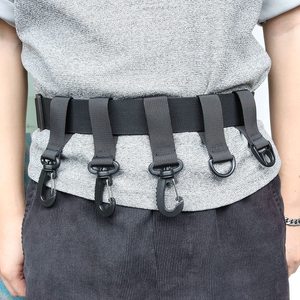 Ceinture de pêche réglable pour hommes, la meilleure ceinture de pêche à la mouche avec anneau en <span class=keywords><strong>D</strong></span> et crochet, outils de pêche en plein air - Product Image 2