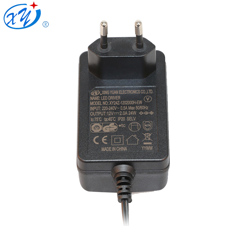 IP20 стены type12V 2A ac dc адаптер для рынка Европы