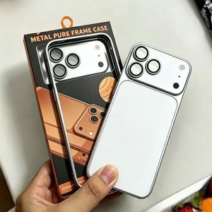 เคสโลโก้ OEM ทำจากอะลูมิเนียมอัลลอยด์แท้ พร้อมฟิล์มโลหะ สำหรับ iPhone 17 16 15 14 12 pro max แปลงเป็น 18 pro max - Product Image 3