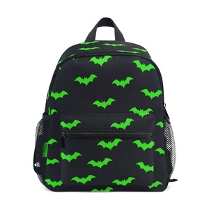 Hot Sales Custom Waterproof Backpack Trendy Cartoon Bats Print Anti Theft School Bags for College School Bag for Girls - Product Image 1