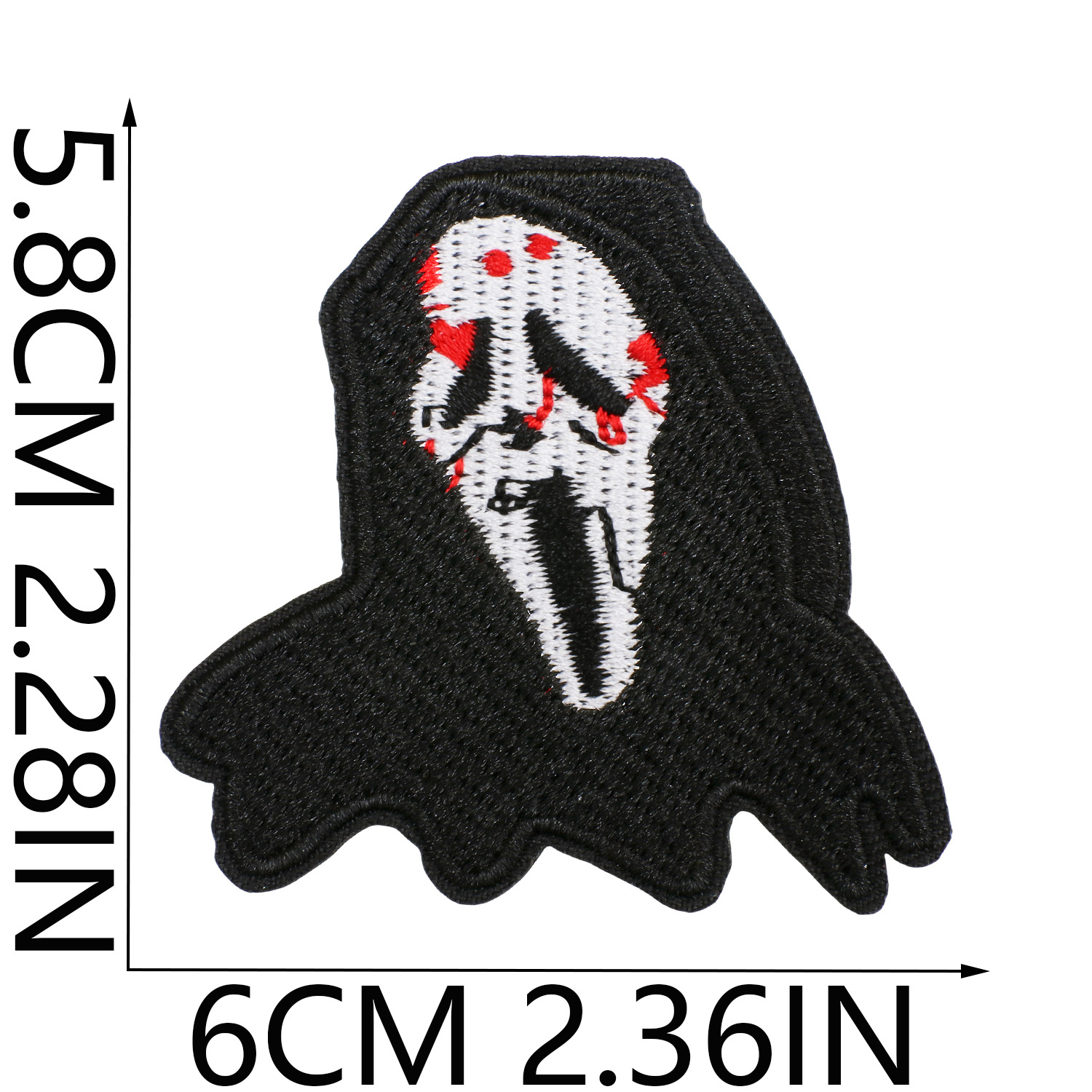 Patch Ricamato Rob Zombie - Faccia Da Zombie - 10 X 9 Cm - Per Giacca, Zaino, Jeans