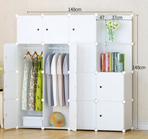 Garde-robe en plastique pour jeune fille <span class=keywords><strong>cube</strong></span> modulaire <span class=keywords><strong>rangement</strong></span> garde-robe organisateur de vêtements - Product Image 6