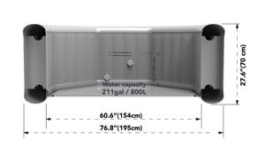 อ่างสปาเป่าลมขนาด4-6คนอ่างอาบน้ำสำหรับผู้ใหญ่อ่างสปาแบบฟองสำหรับผู้ใหญ่ - Product Image 2