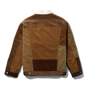 <span class=keywords><strong>Veste</strong></span> en duvet de haute qualité tissu <span class=keywords><strong>velours</strong></span> côtelé épais <span class=keywords><strong>veste</strong></span> double couche à revers décontracté rétro pour hommes - Product Image 2
