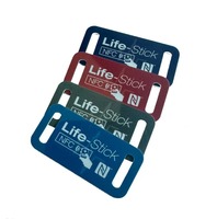 Petite carte PVC Rfid personnalisable avec puce F08 adaptée à l'événement 13.56 MHz NFC bracelet rfid carte bracelet en tissu