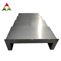 Couverture de protection télescopique en acier pour glissière