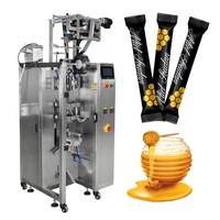 Machine d'emballage verticale automatique CE à prix d'usine pour sachets de miel, liquides et pâtes, avec scellage arrière, idéale pour les petites entreprises