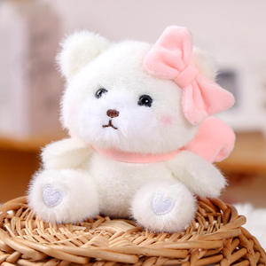 Nuevo Llavero de Peluche con Lazo Kawaii de 12 cm, Oso de Peluche Bordado, Colgante de Oso Bubby, Regalo para Amantes de los Osos de Peluche - Product Image 3