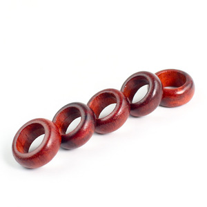 Anneau en bois de santal rouge, perles rondes de 8mm pour la fabrication de bracelets, accessoires de bijoux DIY - Product Image 2