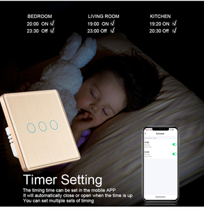 สวิตช์สัมผัสอัจฉริยะ LangYeao Tuya Zigbee ไม่ต้องใช้สายนิวทรัล ไม่ต้องใช้คาปาซิเตอร์ รีเลย์แม่เหล็ก ใช้งานร่วมกับ <span class=keywords><strong>Alexa</strong></span> Google Home ได้ 1/2/<span class=keywords><strong>3</strong></span> ช่อง - Product Image 4