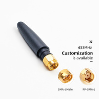 Antenne omnidirectionnelle en caoutchouc Chili Pepper de 50 mm de long, 433 MHz, 868 MHz, 915 MHz, pour télécommande RF et capteur IoT
