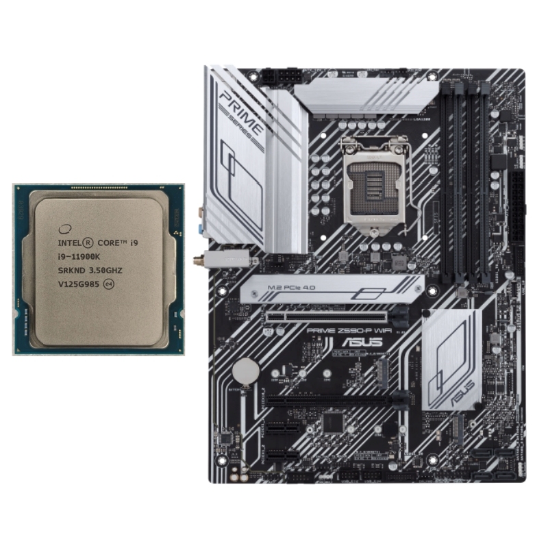 Carte mère ASUS/GIGABYTE/MSI Z590 + Core i9-11900KF