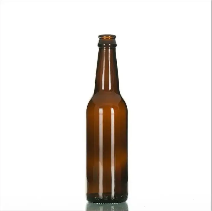 Amber Groen Bier Verpakking Glazen Fles Met Kroondeksel Bierfles 250Ml 330 Ml 500 Ml 1000Ml